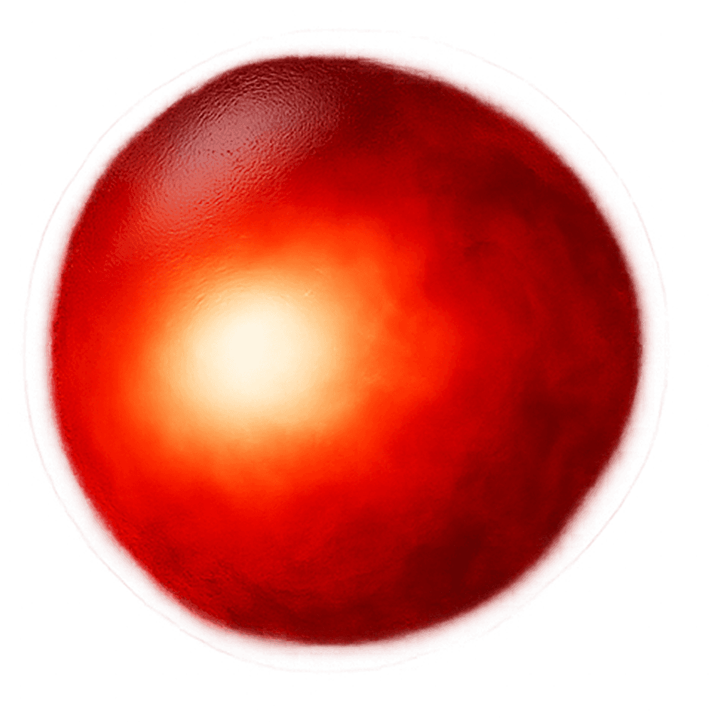 glowing red orb