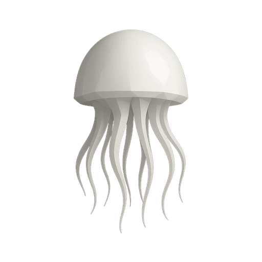 lowpoly jellyfish